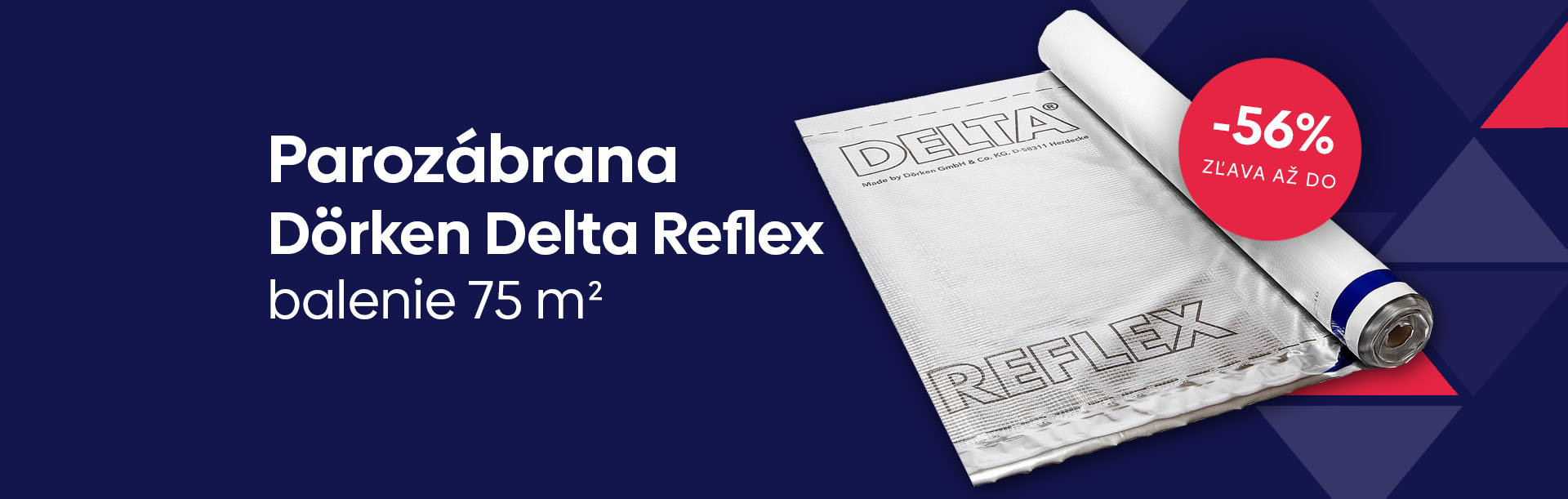 Parozábrana Dörken Delta Reflex, balenie 75 m²